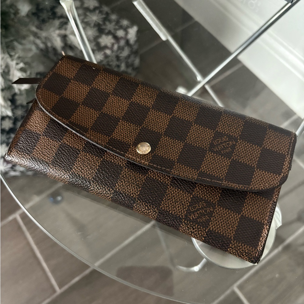 Louis Vuitton Brown Checkered Women's Wallet